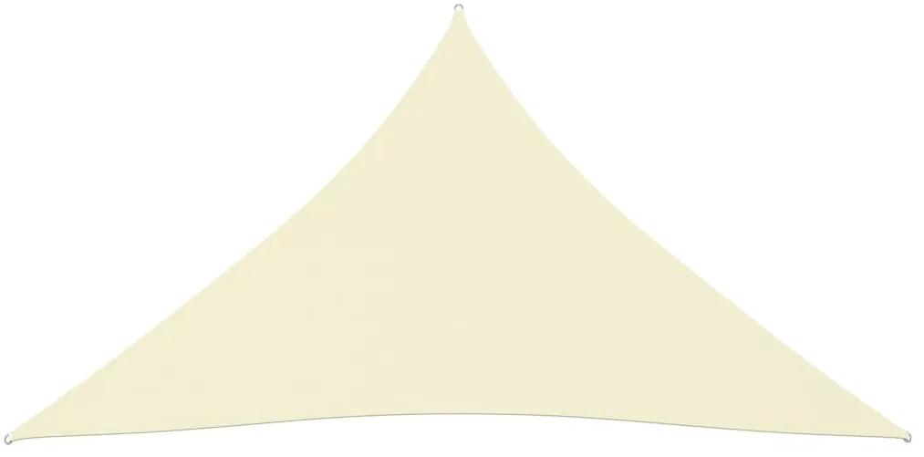 Para-sol estilo vela tecido oxford triangular 4x4x4 m creme