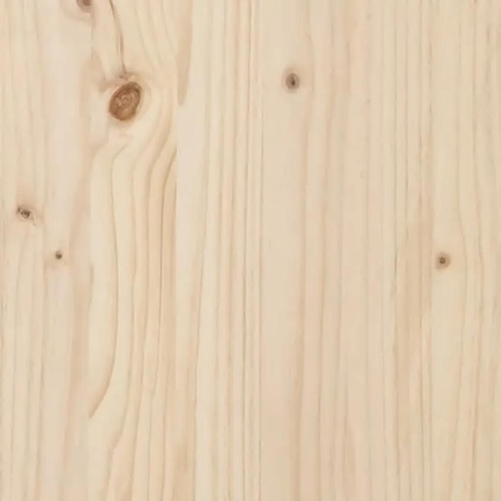 Cama para cães 61x50x70 cm madeira de pinho maciça