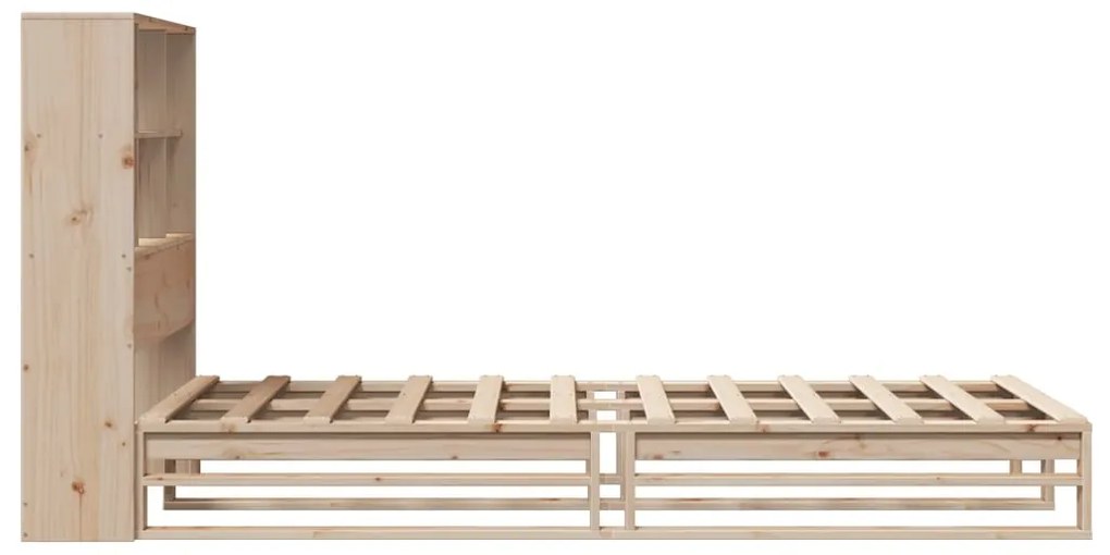 Cama com estante sem colchão 100x200 cm madeira maciça
