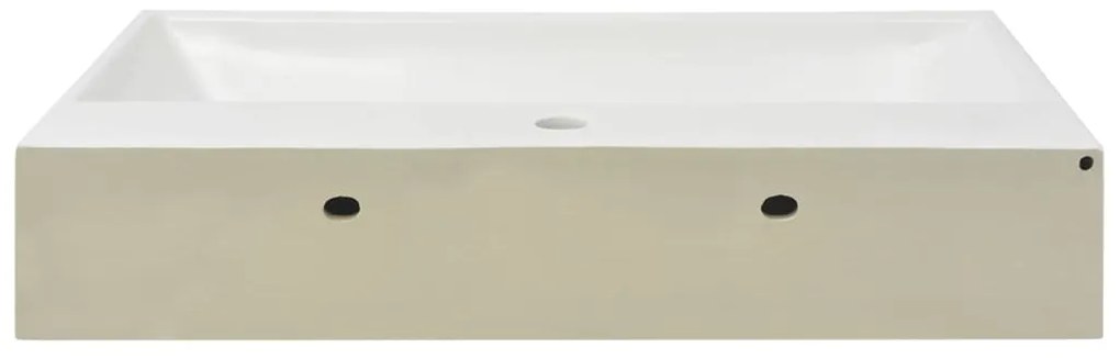 Lavatório + abertura p/ torneira cerâmica branco 76x42,5x14,5cm