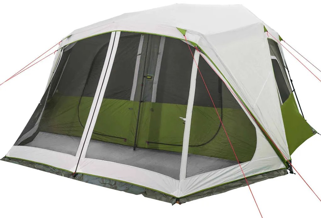 Tenda familiar c/ LED 10 pessoas libertação rápida verde-claro