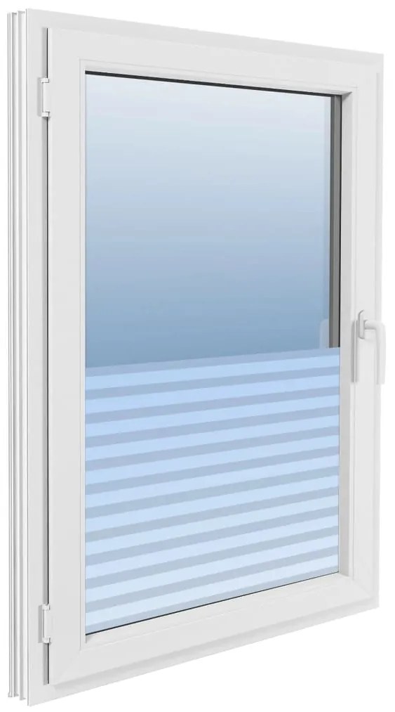 Película para janela fosca 0,9x10 m PVC design às riscas