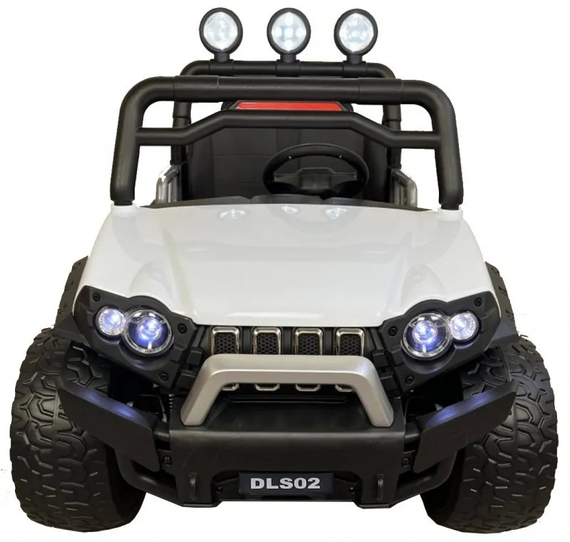 Carro elétrico para Crianças 2 Lugares UTV GUEPARD 12v TODOTERRENO 4X4 BRANCO