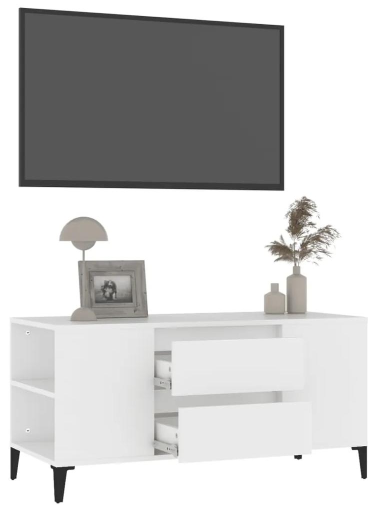 Móvel de TV 102x44,5x50 cm derivados de madeira branco