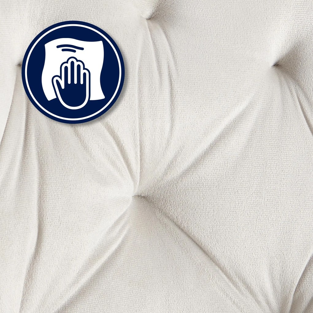 Conjunto de 2 cadeiras de sala de jantar Cassis em veludo  e com estrutura preta 56 x 81 x 58 cm Cinzento claro