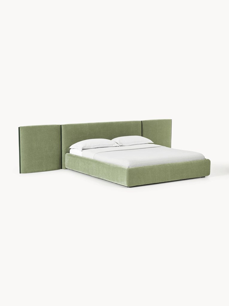 Upholstered Bed Otis with Foldable Headboard