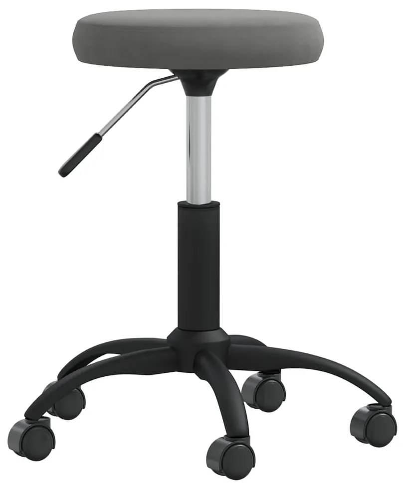 vidaXL Cadeira de jantar veludo cinzento-escuro