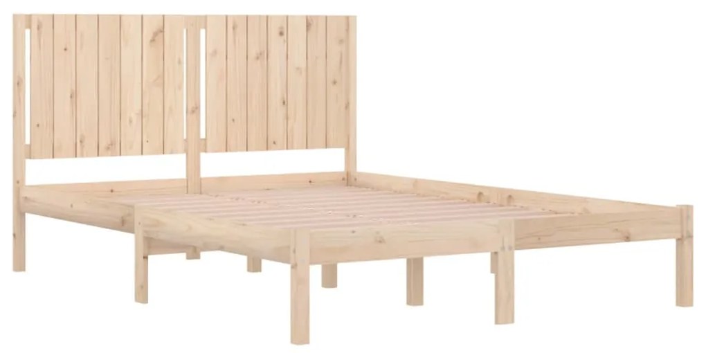 Cama sem colchão 160x200 cm madeira de pinho maciça