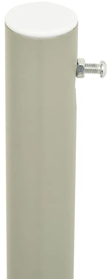 Toldo lateral retrátil para pátio 140x600 cm azul