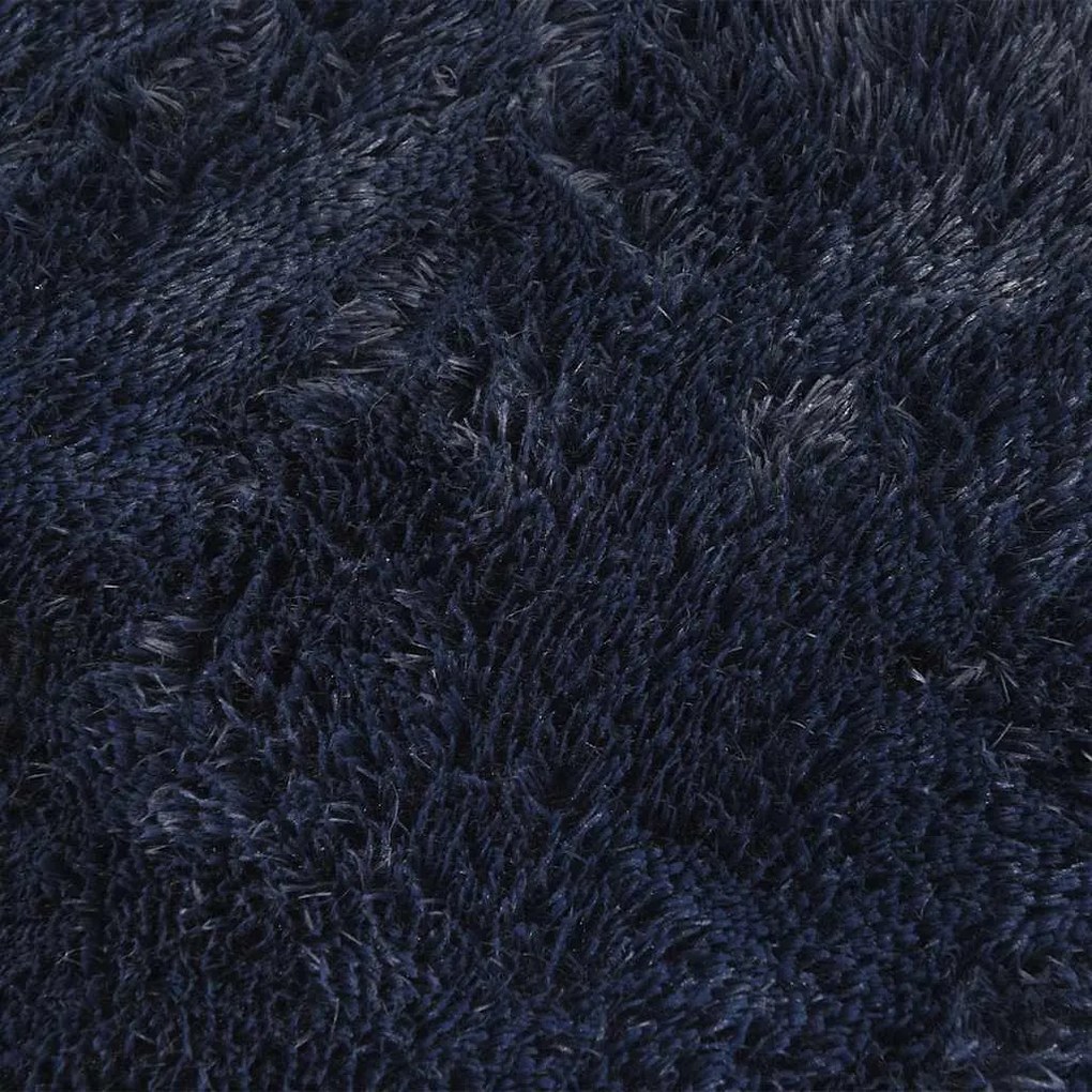 Tapete shaggy de pelo alto NAVARRA 160x160 cm azul-marinho