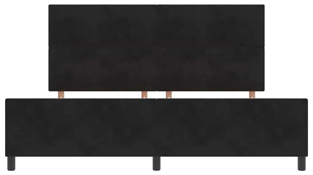 Cama vidaXL Preta 200x200 cm Veludo