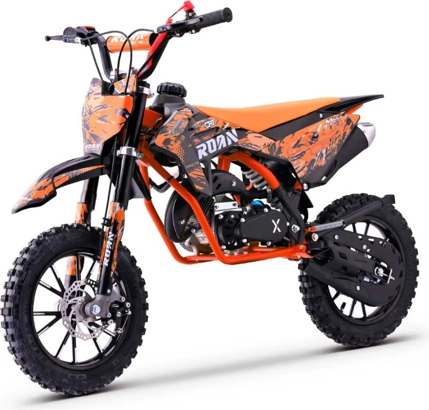 MINI MOTO Crianças MINICROSS gasolina 49cc Roan CRF 10/10" 3.5cv Laranja