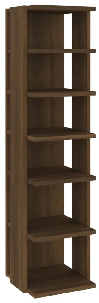 Sapateiras 2pcs 27,5x27x102 cm derivados madeira castanho