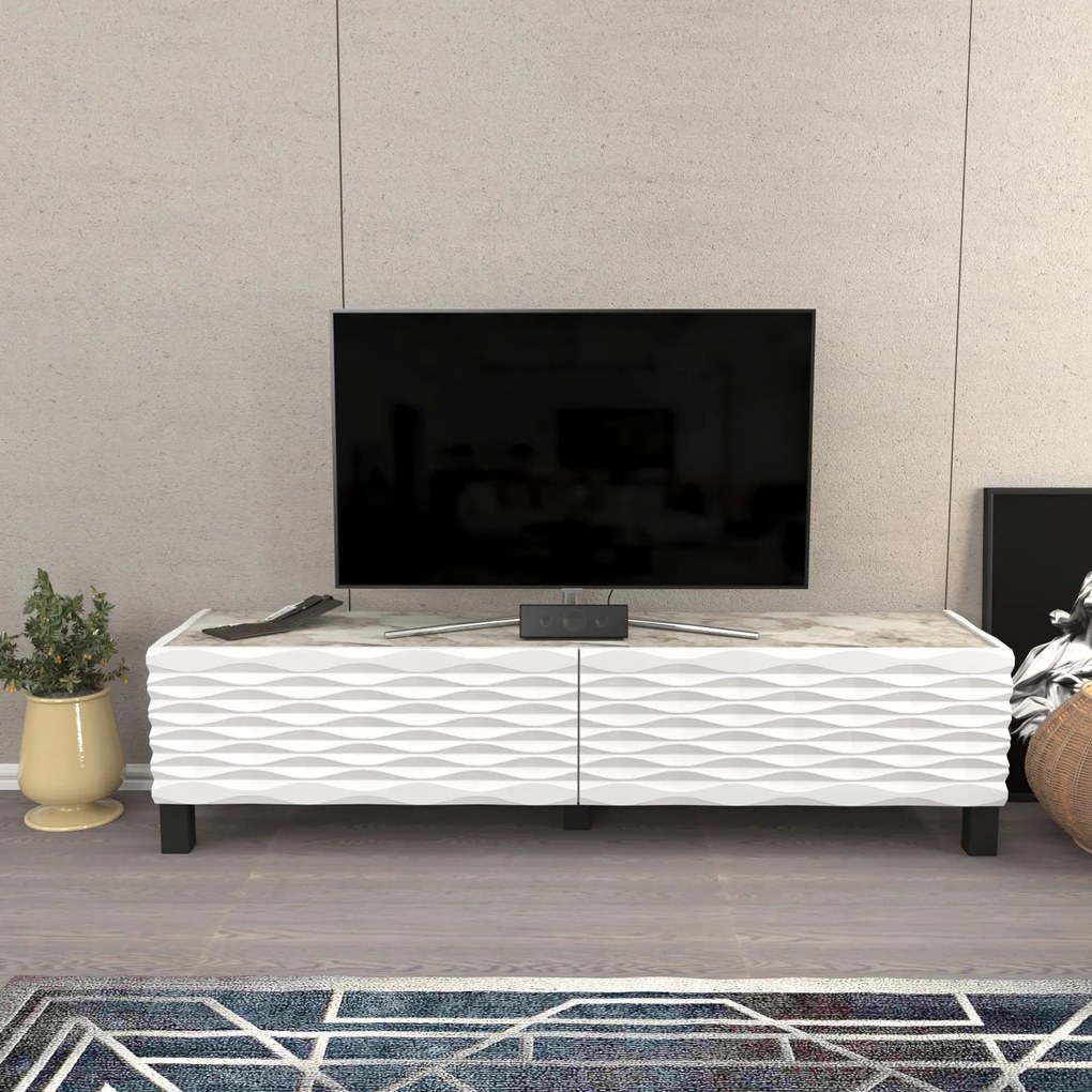 Móvel TV Lerze – Branco – 149,2x35x38 cm