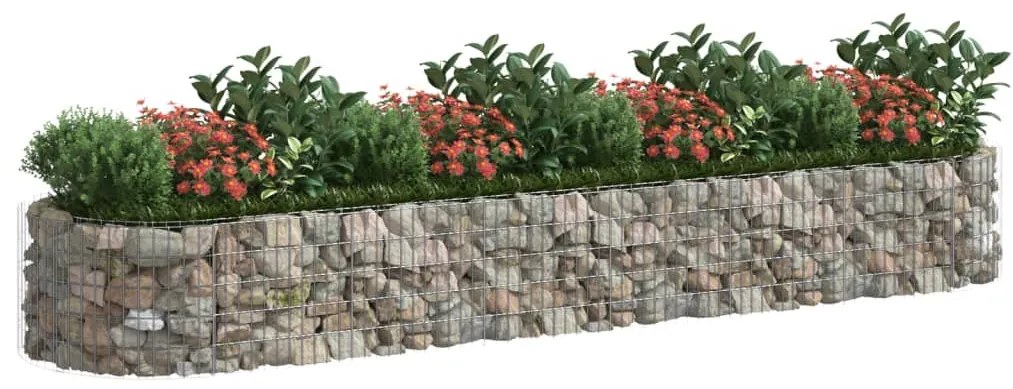 Canteiro elevado/cesto gabião 400x100x50 cm ferro galvanizado
