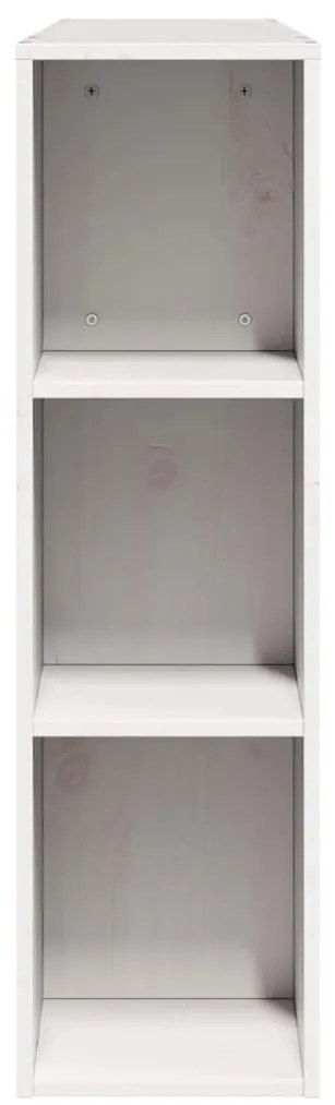 Cabeceira com arrumação 150 cm madeira de pinho maciça branco