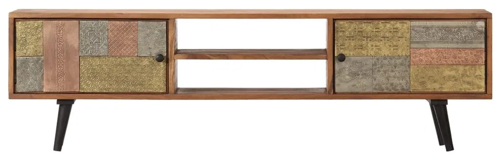 Móvel de TV 140x30x40 cm madeira de acácia maciça