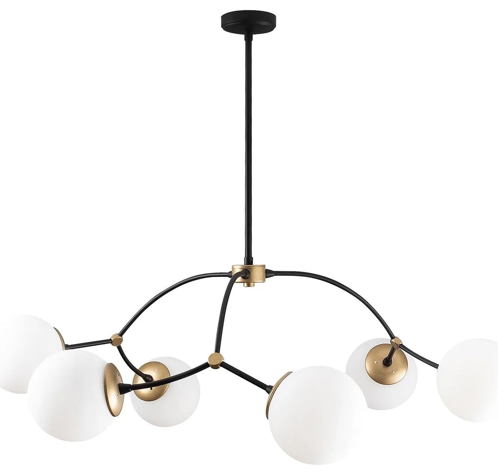 Chandelier Kromozom – Branco e Preto – 90 x 90 cm
