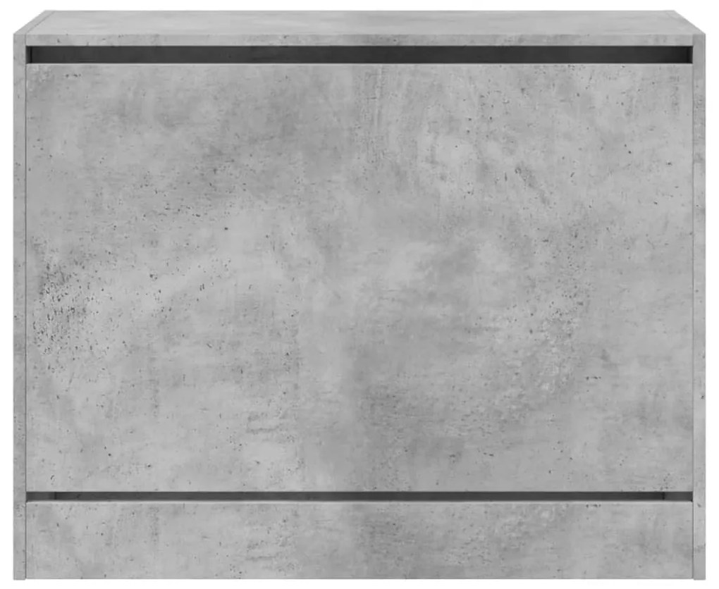 Sapateira 80x34x63 cm derivados de madeira cinzento cimento