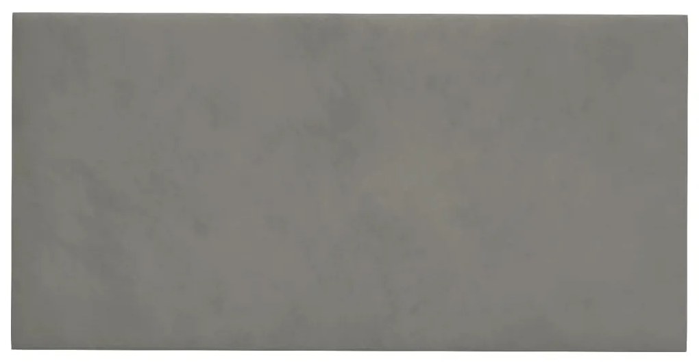 Painel de parede 12 pcs 30x15 cm veludo 0,54 m² cinza-claro
