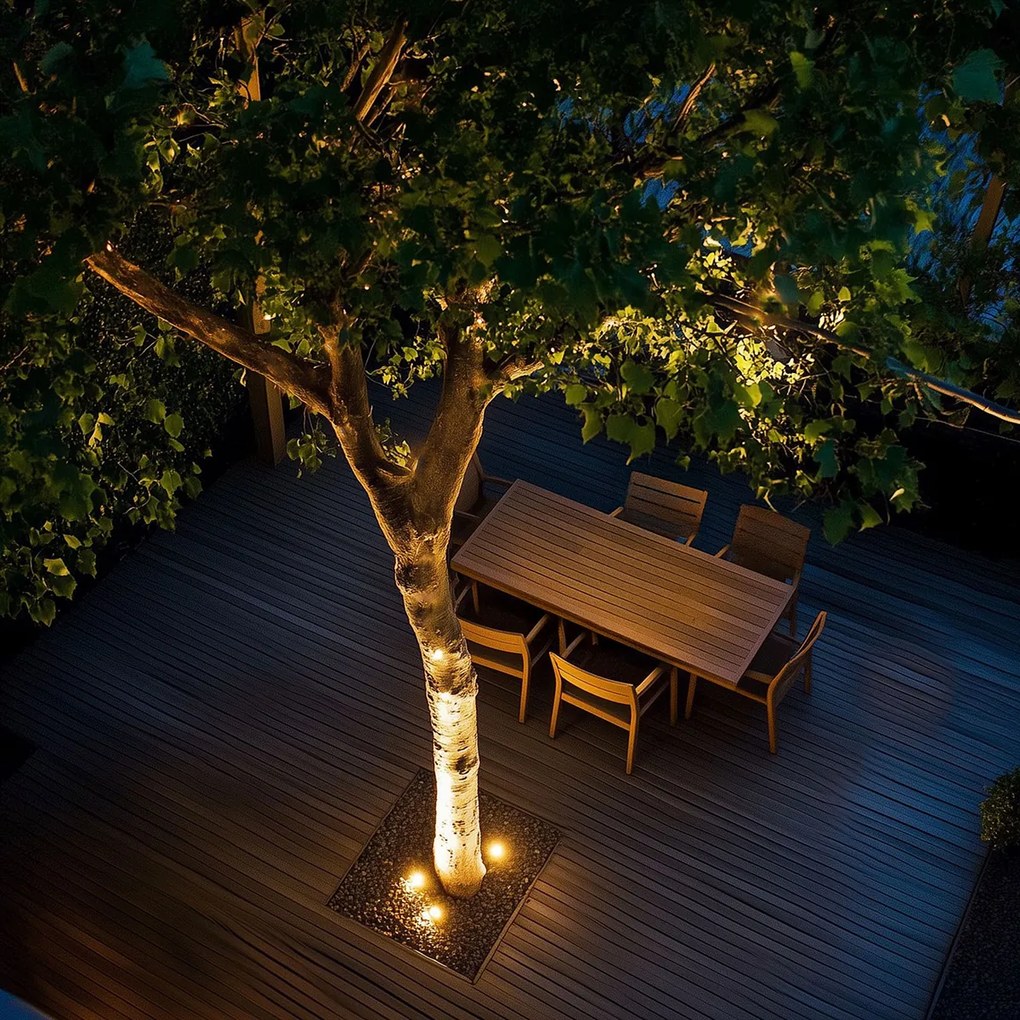 Projetores de chão para exterior modernos pretos AR70 ajustáveis IP65 - Delux