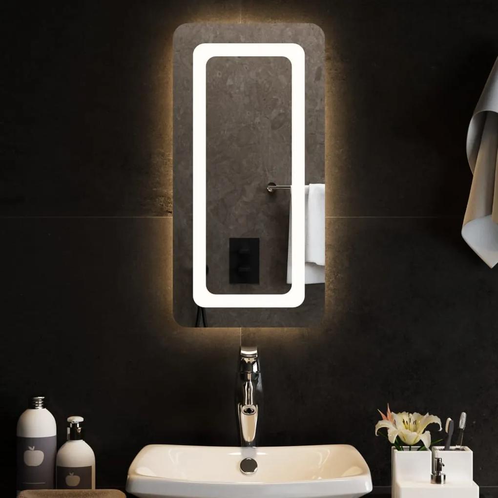 3154090 vidaXL Espelho de casa de banho com luzes LED 30x60 cm