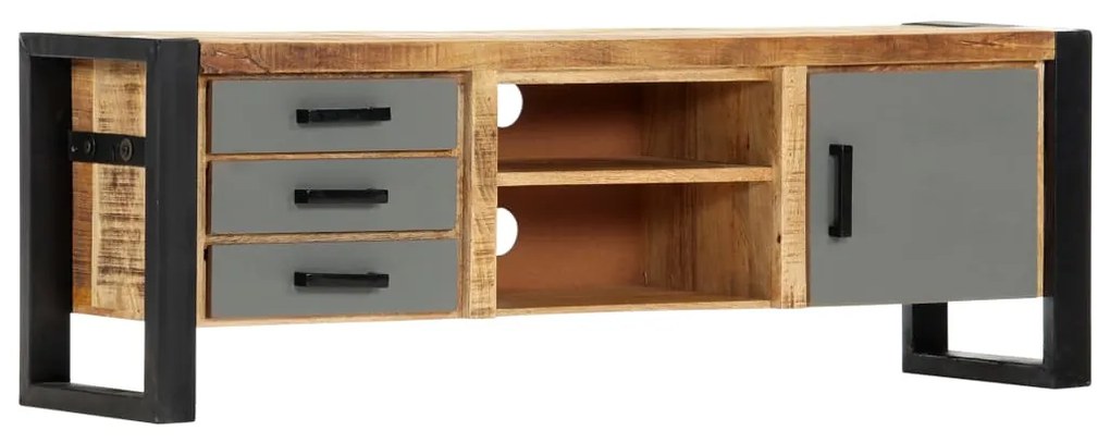 vidaXL Móvel de TV 120x30x40 cm madeira de mangueira maciça