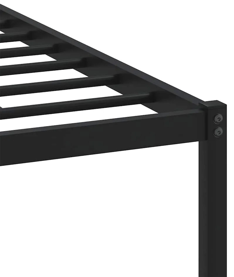 Estrutura de cama sem colchão 193x203cm metal carvalho sonoma