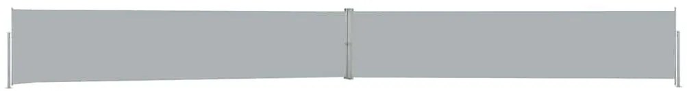 Toldo lateral retrátil para pátio 140x1200 cm antracite