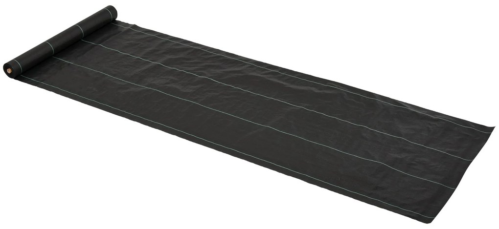 Malha Geotêxtil 1x50 m Malha de Jardim Contra Ervas Daninhas 100 g / m