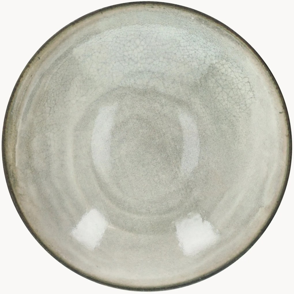 Pratos de sopa em porcelana Raku, conjunto de 6