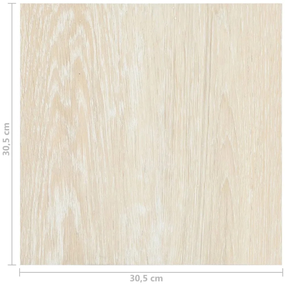 Tábuas de soalho autoadesivas 20 pcs 1,86 m² PVC bege