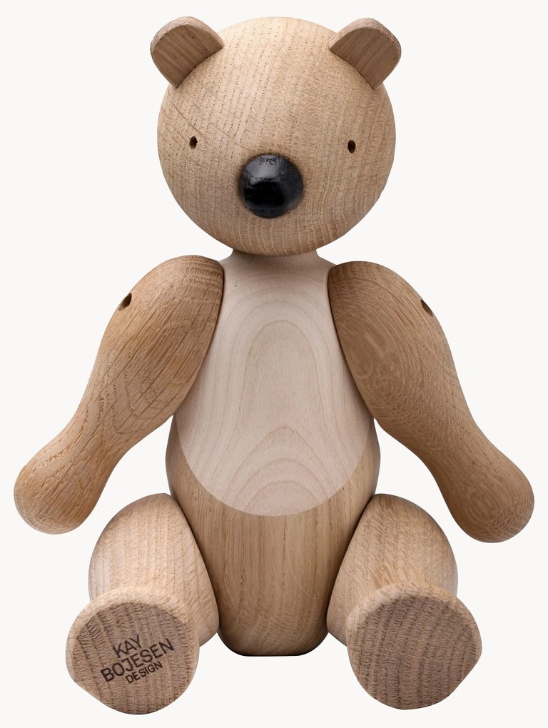 Objeto decorativo em madeira de carvalho artesanal Bär