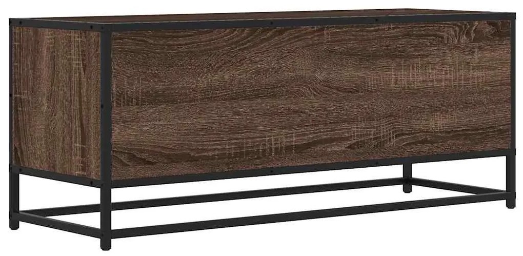 Móvel TV 100x34,5x40 cm deriv. madeira/metal carvalho castanho