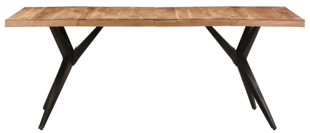 Mesa de jantar 200x90x76 cm madeira de acácia maciça