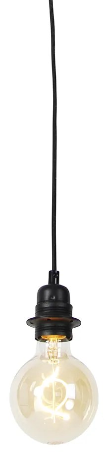 Candeeiro de suspensão moderno preto regulável - Cava Luxe 1 Moderno