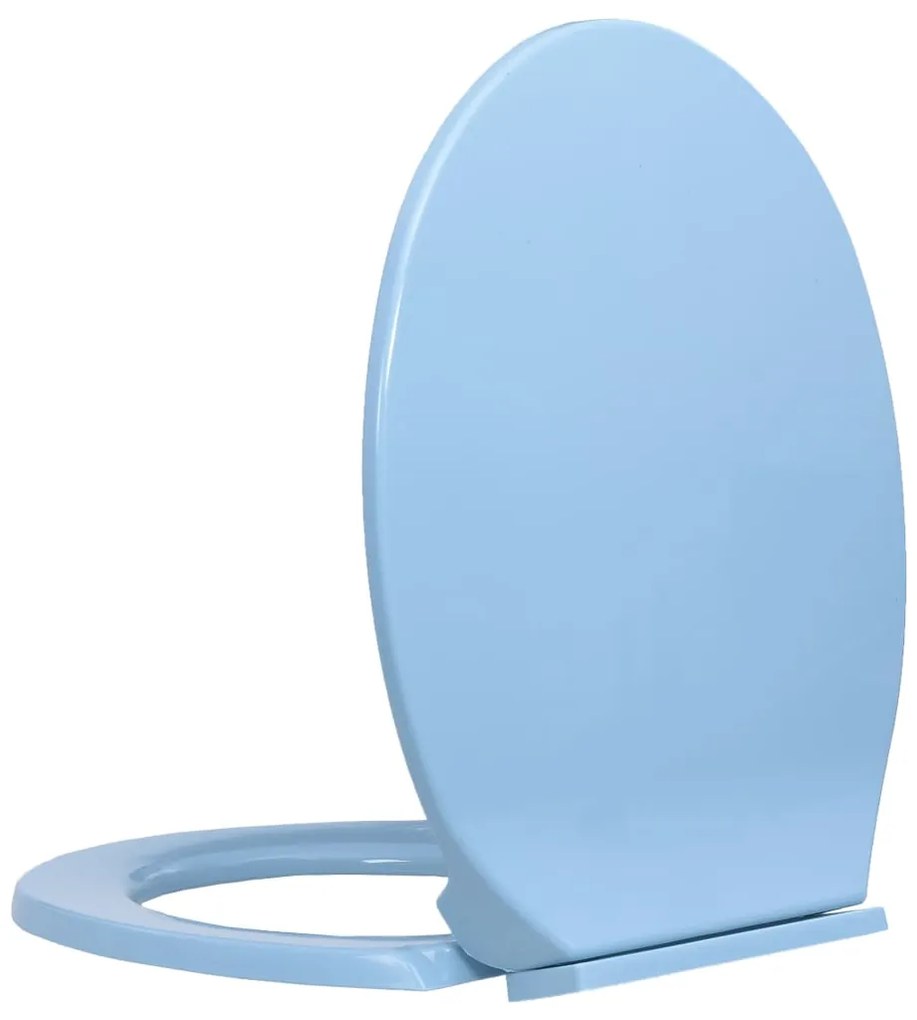 Tampo de sanita oval com fecho suave azul