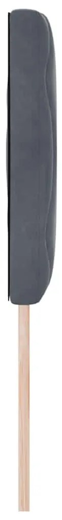 Cabeceira com Design de Bloco de Diamante Cinza Escuro (144 cm) - Velu