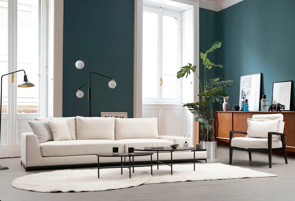 Sofá de 4 Lugares Line – Bege – 320 x 102 x 84 cm