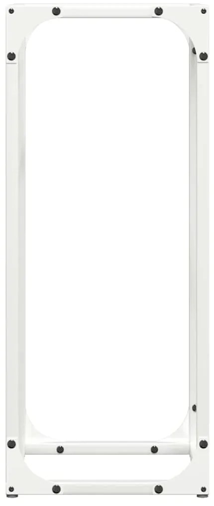 Suporte para lenha 25x25x60 cm aço laminado a frio branco