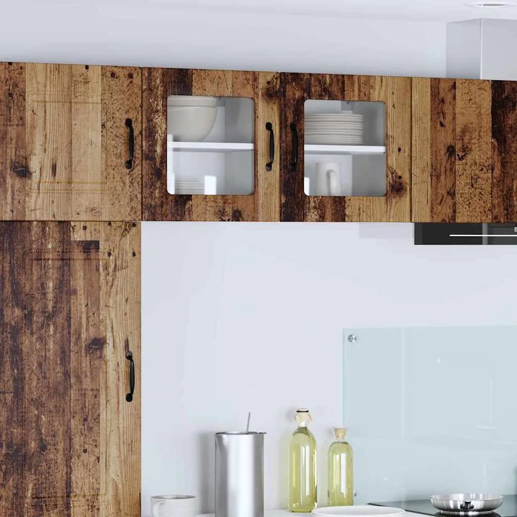 vidaXL Armário de Cozinha 2 pcs Madeira antiga 40 x 31 x 40 cm