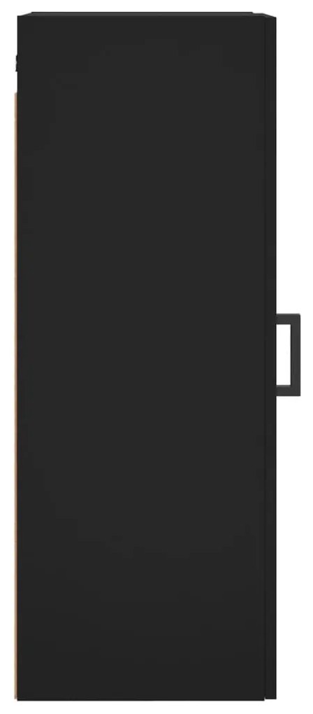 Armário de parede 34,5x34x90 cm preto