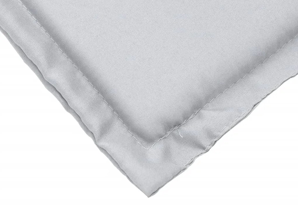 Almofadas de assento de jardim 4 pcs 45x45x2 cm cinzento-claro