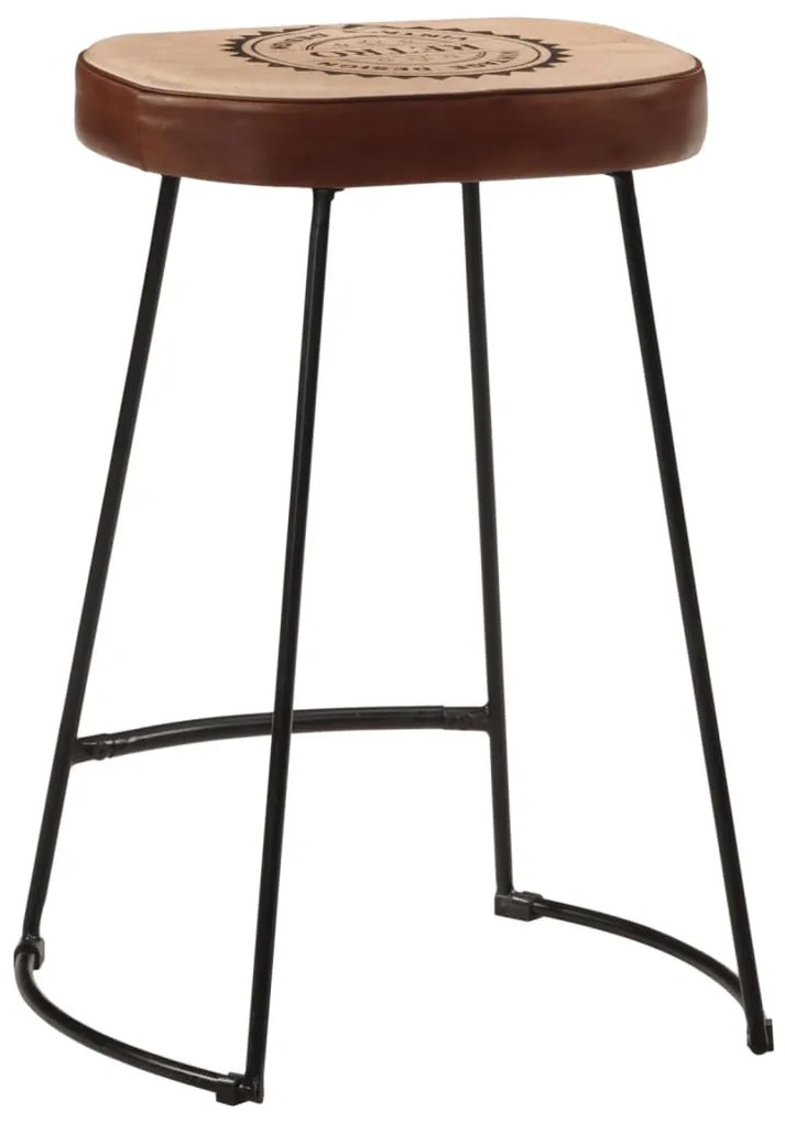 Bancos de bar 2 pcs 41x29x62 cm castanho-escuro