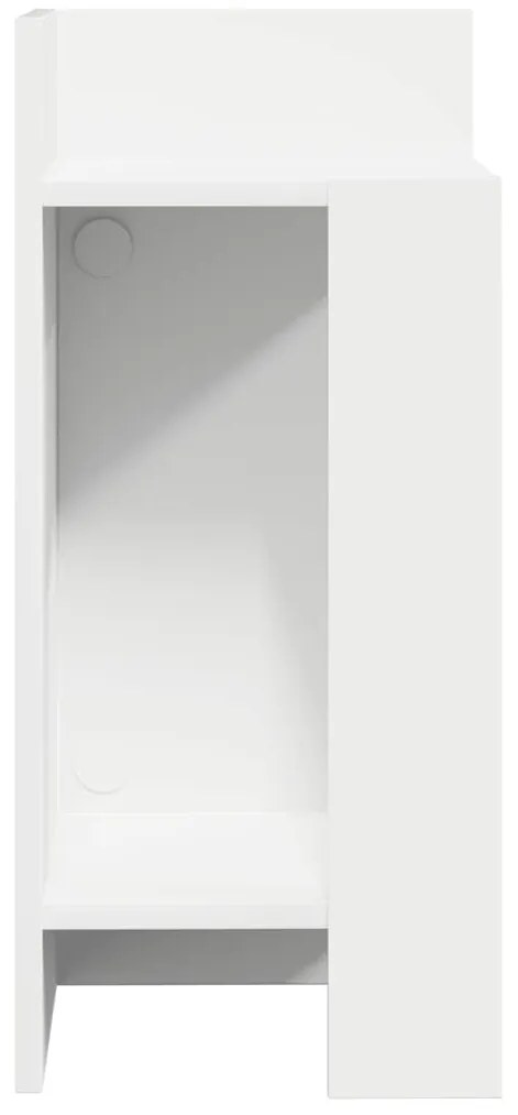 Mesa lateral com prateleira 110x50x103 cm branco