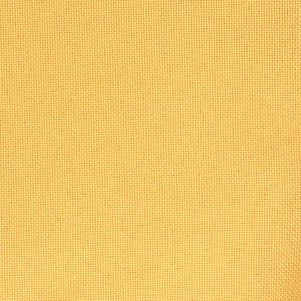 Bancos de bar 2 pcs tecido amarelo