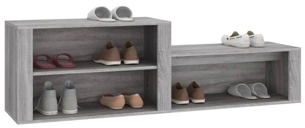 Sapateira 150x35x45 cm derivados de madeira sonoma cinza