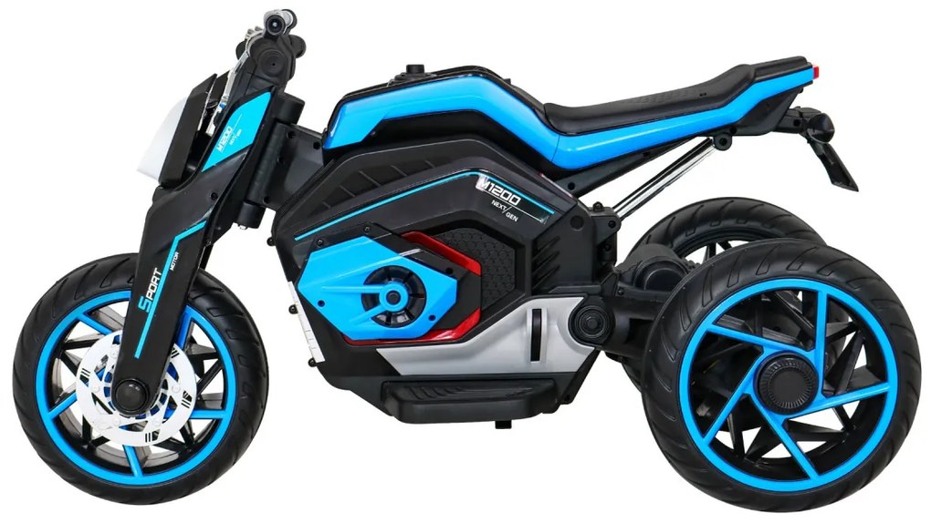 Mota elétrica para Crianças 12V 3 Rodas Rodas Espuma EVA Azul