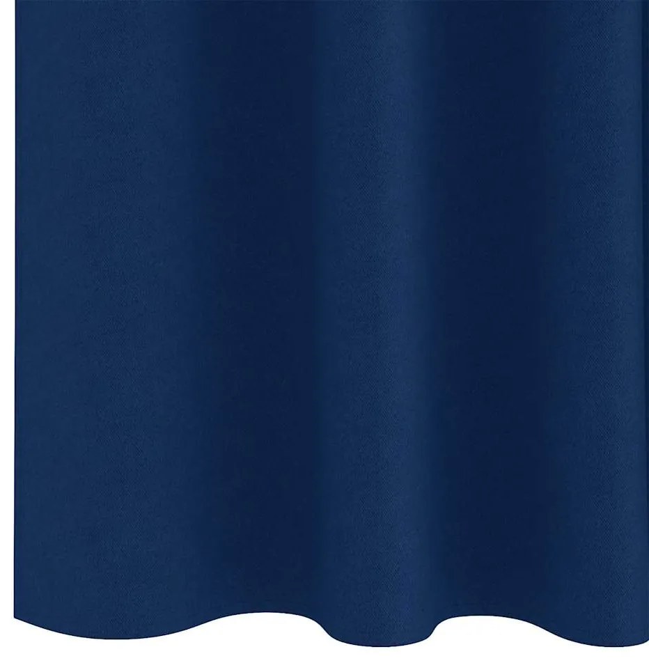 Cortinas com cortinas 2 pcs Azul escuro 260 x 140 cm Poliéster