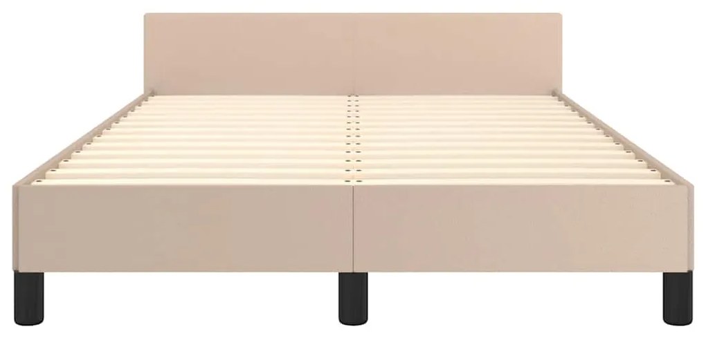 Estrutura cama c/ cabeceira sem colchão 120x200 cm cappuccino